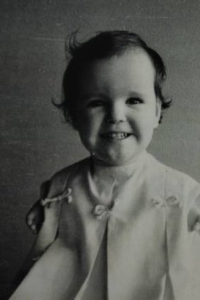 Ms Henley-Collopy at the age of three.