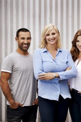 <i>Better Homes And Gardens</i> has new presenters Adam Dovile and Demi Harman joining host Johanna Griggs (centre).
