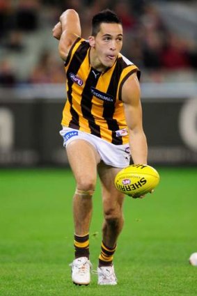 Shane Savage in action. The 22-year-old missed out on selection in the 2013 premiership team.
