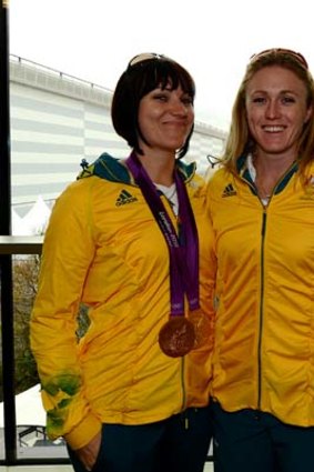Champs ... Anna Meares and Sally Pearson.