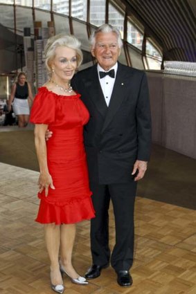 Bob Hawke with wife Blanche D'Alpuget.