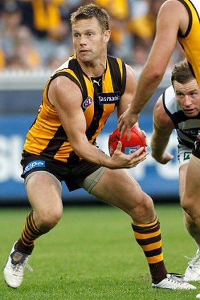Ineligible: Hawk Sam Mitchell was suspended for one match in round five after he was charged with rough conduct.