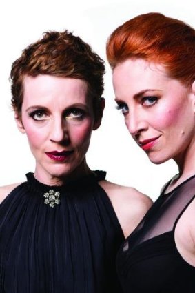 Fierce and powerful women... Christen O'Leary and Helen Christinson in Medea.