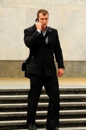 Former Olympic boxer Adam Tony Forsyth leaves the ACT Supreme Court in 2012.