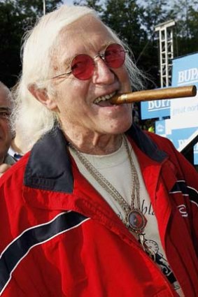 Awarded the OBE and knighted by the Queen ... Jimmy Savile.