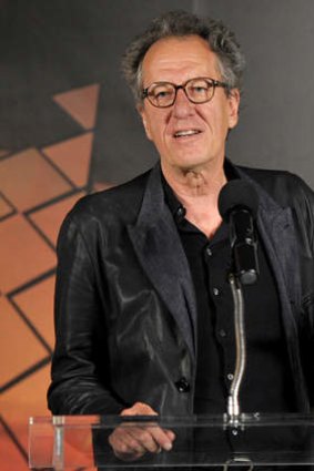 Geoffrey Rush honoured to have his vibrant work in Australian film and theatre recognised.
