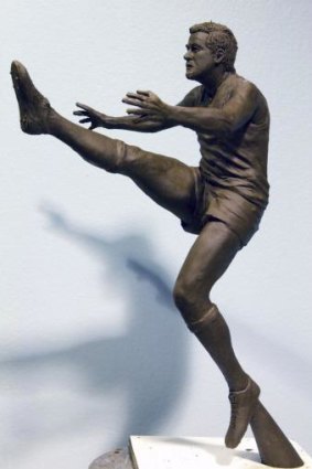 A maquette of the proposed Ricciuto statue.