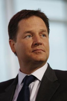 Deputy Prime Minister and leader of the Liberal Democrat Party Nick Clegg.