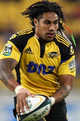 Out of action . . . Ma'a Nonu ruptured the posterior cruciate ligament in his left knee during the Super 14 round-robin finale against the Waratahs in Sydney.