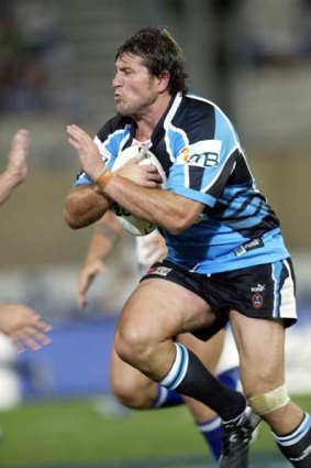 Stevens in his playing days with Cronulla.