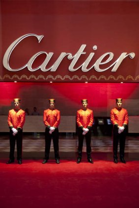 A Cartier boutique opening on Melbourne's Collins Street.