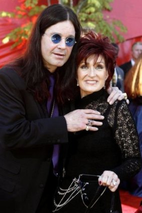 Mum and Dad: Ozzy and Sharon Osbourne.