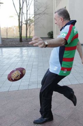 There are 14 seats in the corporate box to watch Sydney Swans play GWS Giants with Anthony Albanese (pictured) that are up for sale.