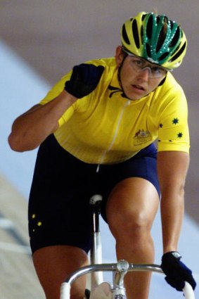 Cyclist Michelle Ferris.