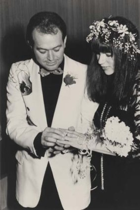 Vince and Suzi Lovegrove on their wedding day, July 1985.