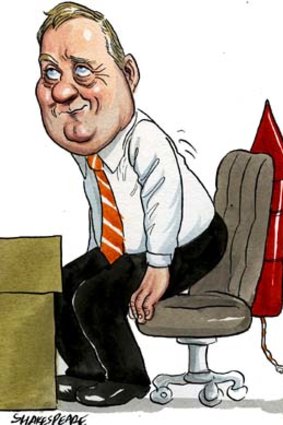 Hot seat &#8230; Richard Cottee will get a rough ride from Clive Palmer. <em>Illustration: John Shakespeare </em>