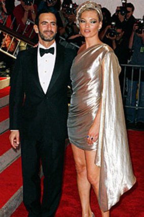 New ambition ... Kate Moss with fashion designer Marc Jacobs.