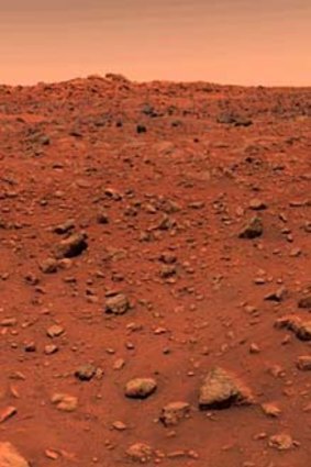 This colour image of Mars was taken by Viking l.