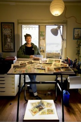 Sarah Catherine Firth in her East Brunswick home/studio.
