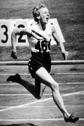 Betty Cuthbert seemed to have no trouble winning Olympic gold in her basic running gear.