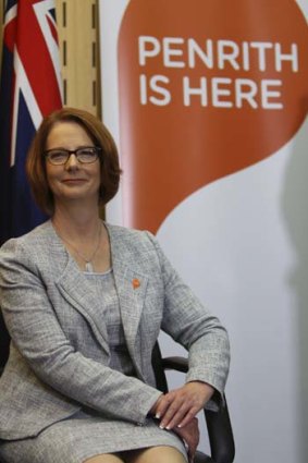 Julia Gillard in western Sydney where nothing really changed except the rhetoric.