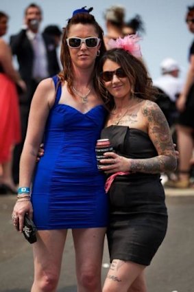 Revellers at the Geelong Cup.