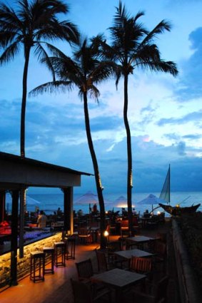 Terrace bar at Galle Face Hotel.