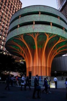 Urban Tree proved popular during Vivid Sydney in 2014.