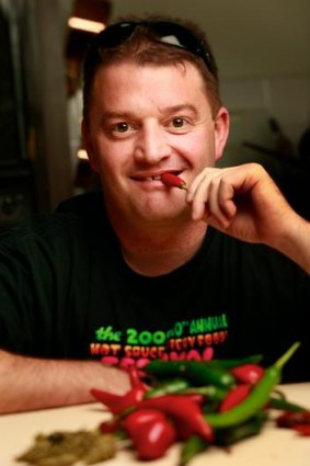 Cameron Vance, chilli grower and heat aficionado.