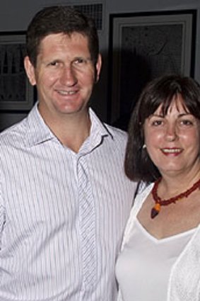 Former LNP candidate Wendy Richardson with then-leader Lawrence Springborg