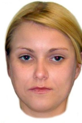 A composite image of the woman police are seeking.