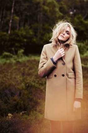 The British label's autumn 2012 collection includes camel wool coats and tweed jackets.