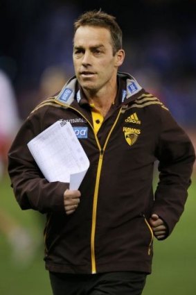 Hawthorn coach Alastair Clarkson was not the happiest of campers after Friday night's defeat.