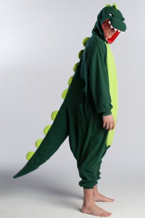 An example of a dinosaur onesie, as sold by kigu.me