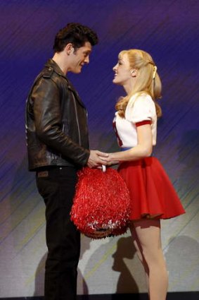 Flimsy story, corny songs: Rob Mills and Gretel Scarlett play Danny and Sandy in Grease.
