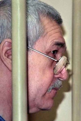 Alexander Zaporozhsky, a former Russian special services officer, listens to a verdict in Moscow. <i>Photo: AFP</i>