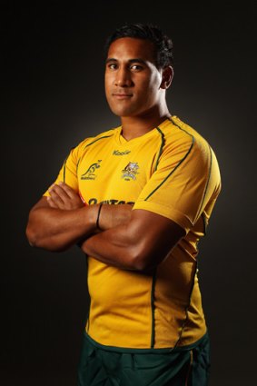 First cap: Cooper Vuna gets his chance as a Wallaby.
