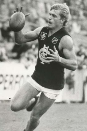 Paul Meldrum in his Carlton playing days.