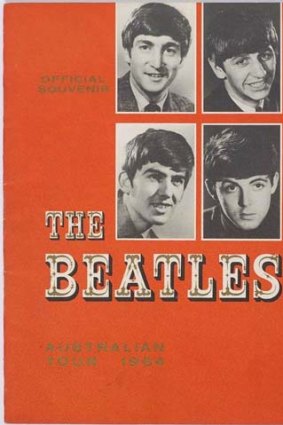 A program to the Beatles' 1964 show at Sydney Stadium.