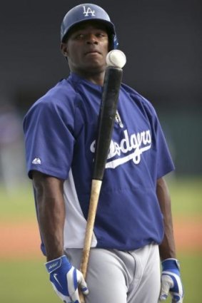 Yasiel Puig of the Los Angeles Dodgers.