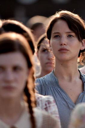 Katniss is played in the film version of <i>The Hunger Games</I> by Jennifer Lawrence.