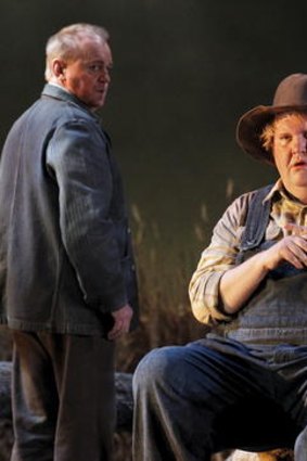 Barry Ryan and Anthony Dean Griffey as George and Lennie.