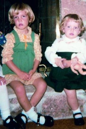 Carrie, aged four with her younger sister Jillian. 