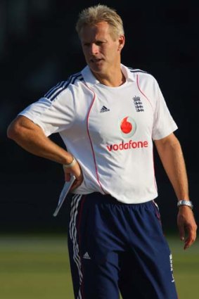 Peter Moores during his previous stint with England in 2008.