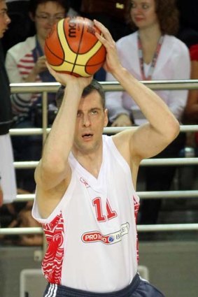 Shooting from the top ... the US basketball team owner Mikhail Prokhorov.