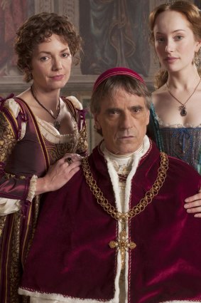 Jeremy Irons plays Rodrigo Borgia, the notorious Pope Alexander VI.