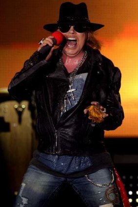 Bum steer over Red Hot Chili Peppers ... Axl Rose of Guns 'N' Roses.