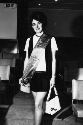 Former winner: The first Albion Park showgirl, Kathryn Tindall, in 1972.