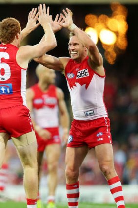 Calling it a day: Jude Bolton is a Swans favourite.