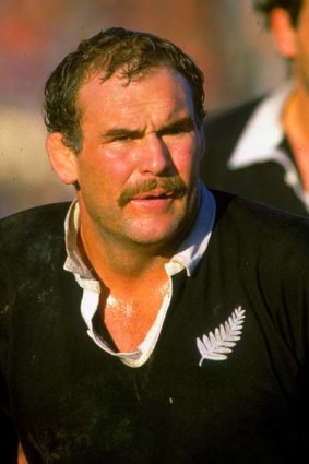 Andy Haden during his playing days for New Zealand.